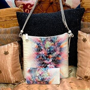 Beautiful Brahmin bag and wallet set